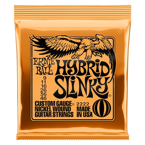 Ernie Ball Hybrid Slinky Nickel Wound Electric Guitar Strings 09-46