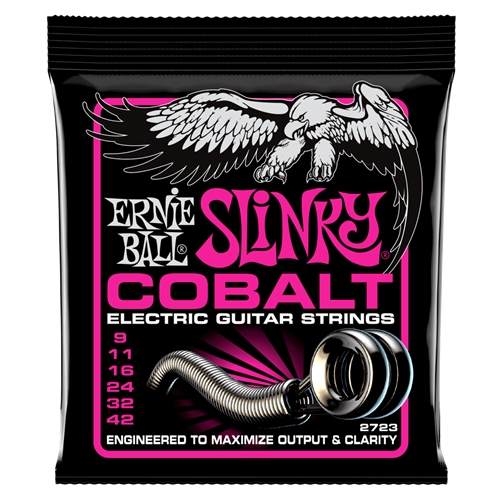 Ernie Ball Super Slinky Cobalt Electric Guitar Strings 09-42