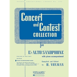 Concert & Contest Collection for Alto Sax - Piano Accompaniment
