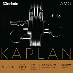 Set of D'Addario Kaplan Amo Violin Strings 4/4 Medium Tension
