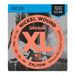 D'Addario EXL110W Nickel Wound Electric Guitar Strings, Regular Light, Wound 3rd, 10-46