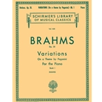 Brahms Variations on a Theme by Paganini, Op. 35 - Book 1