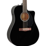 Fender CD-60SCE Dread, Black WN Acoustic Guitar