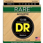 DR Strings Rare Phosphor Bronze Acoustic Guitar Strings, Medium 13-56