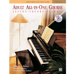 Alfred's Basic Adult All-in-One Course Book 1 w/CD
