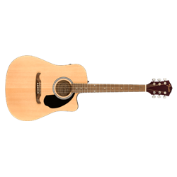Fender FA-125CE Dreadnought Acoustic Electric Guitar w/CW - Natural