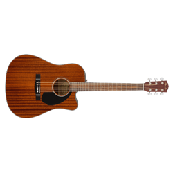 Fender CD-60SCE Dreadnought Acoustic Guitar - All Mahogany